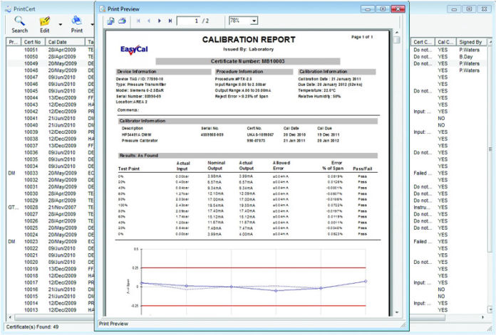 Easycal 6 calibratie software